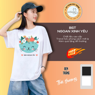 Áo thun local brand XINH NGOAN YÊU 100% cotton cao cấp - Áo phông unisex form rộng, thoáng mát