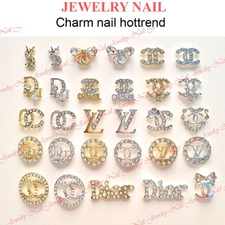 Charm logo thương hiệu charm nail charm đá gắn móng đính móng trang trí móng tay nghệ thuật Jewelry