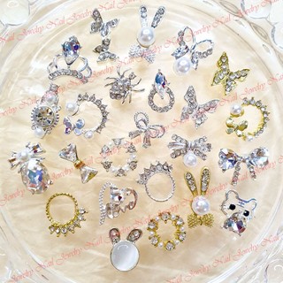 Charm trái tim charm bươm' charm đồng hồ charm thỏ charm nail gắn móng đính móng trang trí móng tay Jewelry
