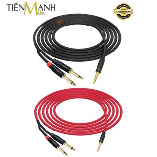 [Loại Tốt] Dây Cáp Live Livestream Thu Âm Sommer, Hitachi, Proterial LT02 - 2 Đầu 6ly Ra 3ly Cho Soundcard, Mixer