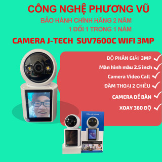 Camera trong nhà J-Tech  SUV7600C ( Wifi 3MP / H.265 ) - Camera Video Call