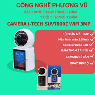 Camera trong nhà J-Tech  SUV7600C ( Wifi 3MP / H.265 ) - Camera Video Call