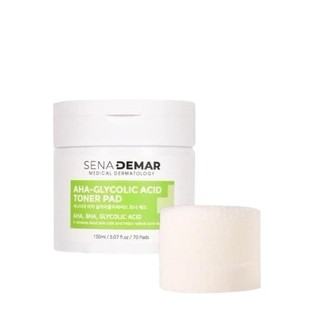Nước Hoa Hồng Dạng Miếng SenaDemar AHA-Glycolic Acid Toner Pad 70 miếng