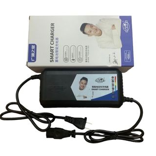 Sạc Xe Điện 60V20AH Sạc Tự Ngắt Khi Đầy Chân Vuông Đặc (Vespa, gogo, xmen, zoomer...xe 5 bình)