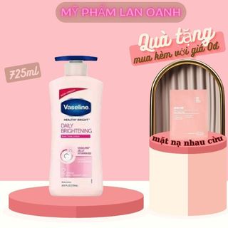 Sữa dưỡng thể Vaseline Healthy White UV Lightening Body Lotion 725ml