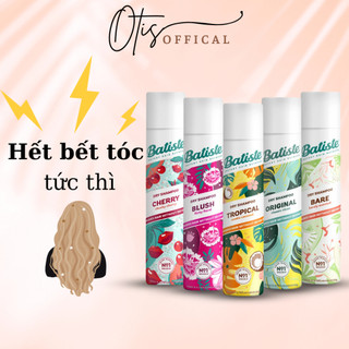 Dầu gội khô Batiste Dry Shampoo 200ml hết ngứa, hết bết dính tóc bồng bềnh bóng mượt tức khắc