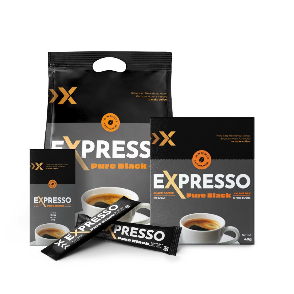 Cà phê hòa tan Expresso Pure Black