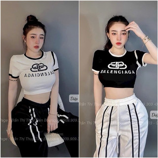 ÁO THUN CROPTOP VIỀN IN BECADA BOONG STORE  CRVBECA
