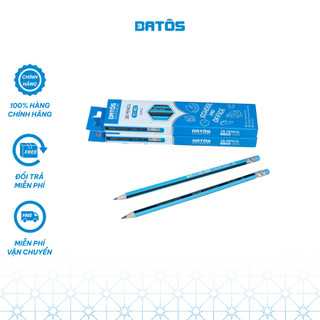 Bút chì gỗ 2B Batos PC-B02- Hộp 12 cây - Nét đậm , chì mềm đa dụng.
