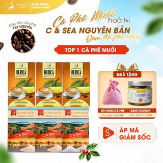 Combo 3 hộp Cà Phê Sầu Riêng, 3 Hộp Cà Phê Muối, Cà Phê Loại ĐẶC BIỆT THƠM NGON TIỆN LỢI - DURICA - LE PLATEAU COFFEE