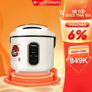 Nồi Cơm Điện Lòng Niêu Masuto 1.8L lòng niêu siêu dày dặn nấu cơm siêu ngon dẻo vị truyền thống, bảo hành 12 tháng
