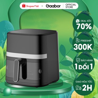 Nồi chiên không dầu GAABOR AF65T-BK01A dung tích 6.5L công suất 1500W cửa kính trong suốt có đèn, màn hình cảm ứng