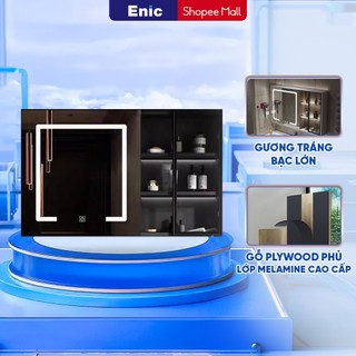 Tủ gương phòng tắm Enic G32 gỗ plywood, Tủ đồ phòng tắm cao cấp, chống ẩm chống thấm.