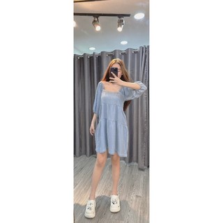Đầm jean babydoll