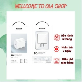 Củ sạc nhanh chính hãng sendem c16 pd12w