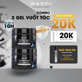 Combo 2 Gel Vuốt Tóc Nam Cao Cấp Hương Nước Hoa Raxci, Gel Vuốt Tóc Nam Giữ Nếp, Tạo Kiểu, Sang Trọng, lọ 120gr