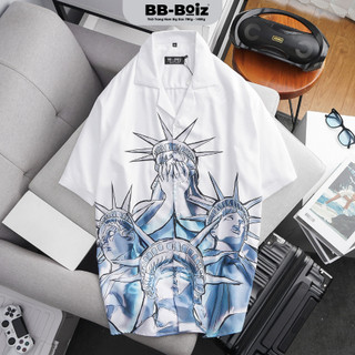   ÁO SƠ MI TAY NGẮN Nam BB-Boiz Form BigSize 80kg - 130kg | Nữ Thần | Mã ASMN020-