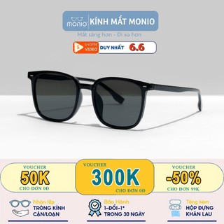 Kính mát nam nữ, kính râm Monio 2308 chống bức xạ ánh sáng xanh, chất liệu cao cấp bảo vệ mắt