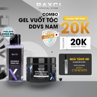 Combo Dung Dịch Vệ Sinh Nam 130ml và Gel Vuốt Tóc Giúp Giữ Nếp, Tạo Kiểu Tóc & Sạch Khuẩn, Ngừa Khuẩn & Lưu Hương 12H
