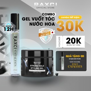 Combo nước Hoa Nam Thơm Lâu Raxci  & Gel vuốt tóc Gel Vuốt Tóc Nam Giữ Nếp, Tạo Kiểu, Mùi Hương Hiện Đại Lịch Lãm