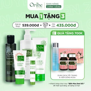 Bộ Chăm Sóc Da Cơ Bản, Sạch sâu, Ngừa mụn, Trắng Sáng Toàn Diện Oribe