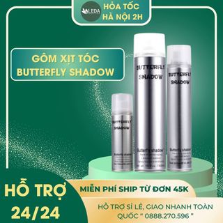 Gôm xịt tóc Butterfly Shadow, Gôm bạc tạo kiểu keo xịt giữ nếp tóc nam nữ chính hãng 150ml, 320ml, 600ml