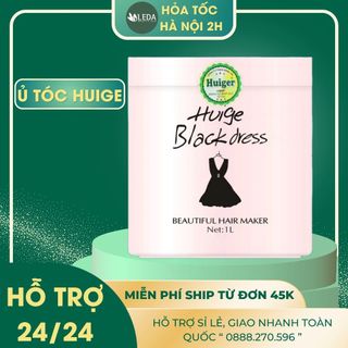 Huiger black dress Kem ủ tóc collagen phục hồi tóc uốn, ép, nhuộm, gãy rụng, chẻ ngọn Dầu xả tóc huiger 1000ml