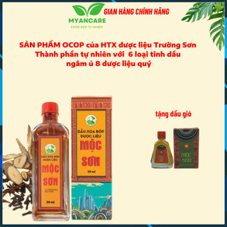 Dầu xoa bóp dược liệu Mộc Sơn trị đau nhức xương khớp 50ml