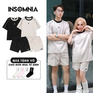Combo Set Bộ INSOMNIA Unisex Áo Thun Waffle + Quần Short Waffle CB003