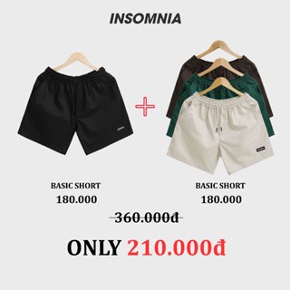 Combo 2 Quần Short Kaki INSOMNIA Unisex Form Ngắn Trên Gối - CB002