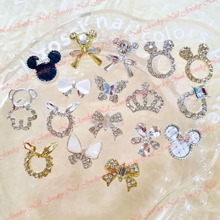 Charm nơ charm gấu charm thỏ charm vương miện charm nail gắn móng đính móng trang trí móng tay Jewelry