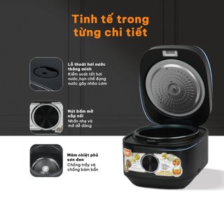 [Hỏa tốc HCM] Nồi Cơm Điện Tử 1,2L COMET 500w, 11 chức năng, chống dính -1 đổi 1 30 ngày - CM8085