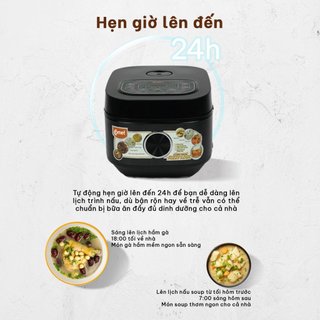 [Hỏa tốc HCM] Nồi Cơm Điện Tử 1,2L COMET 500w, 11 chức năng, chống dính -1 đổi 1 30 ngày - CM8085