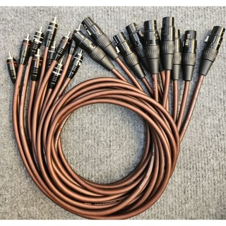 Dây  Canon  ra Av chân  đồng.Jack  AV NAKAMICHI chân đồng nguyên chất  (Đơn giá :1 sợi)