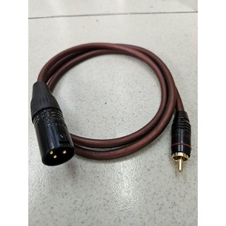 Dây  Canon  ra Av chân  đồng.Jack  AV NAKAMICHI chân đồng nguyên chất  (Đơn giá :1 sợi)