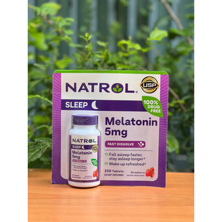 Viên ngậm Natrol Melatonin Sleep 5mg 250 viên