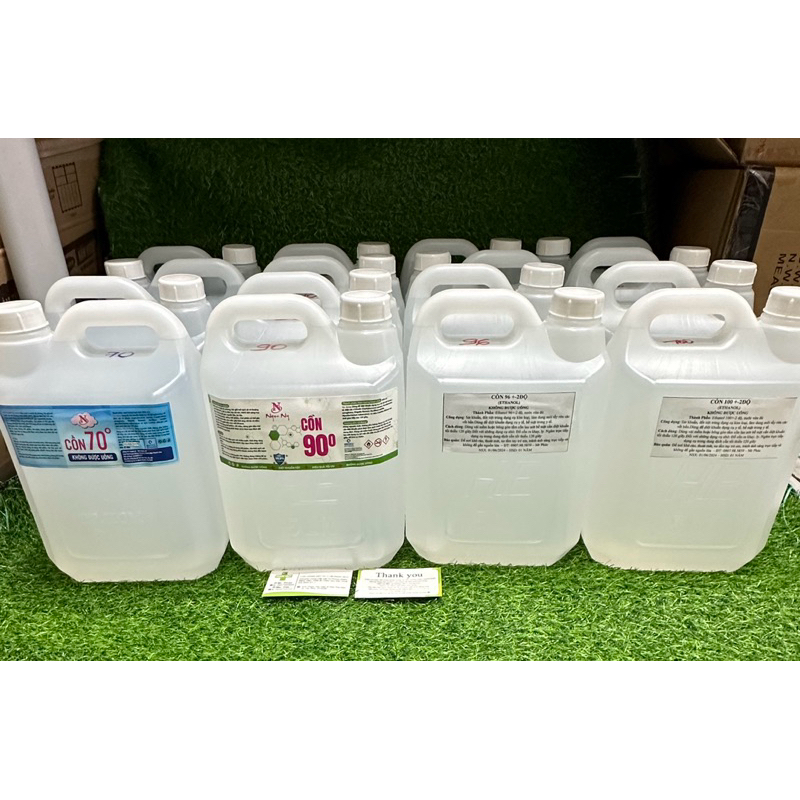 Cồn 70 độ Can 5 lít (100,96,90,70 độ)