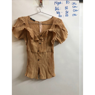 Áo kiểu vải xếp ly , lỗi có lỗ nhỏ sau lưng 9k/1chiec