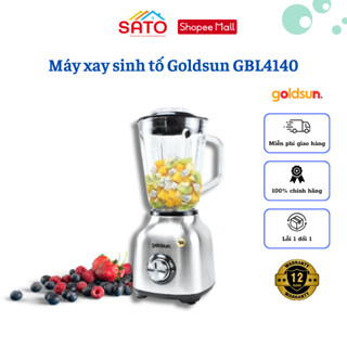 Máy xay sinh tố Goldsun GBL4140 kèm 2 cối dung tích 1,5L 6 cánh inox chính hãng bảo hành 12 tháng