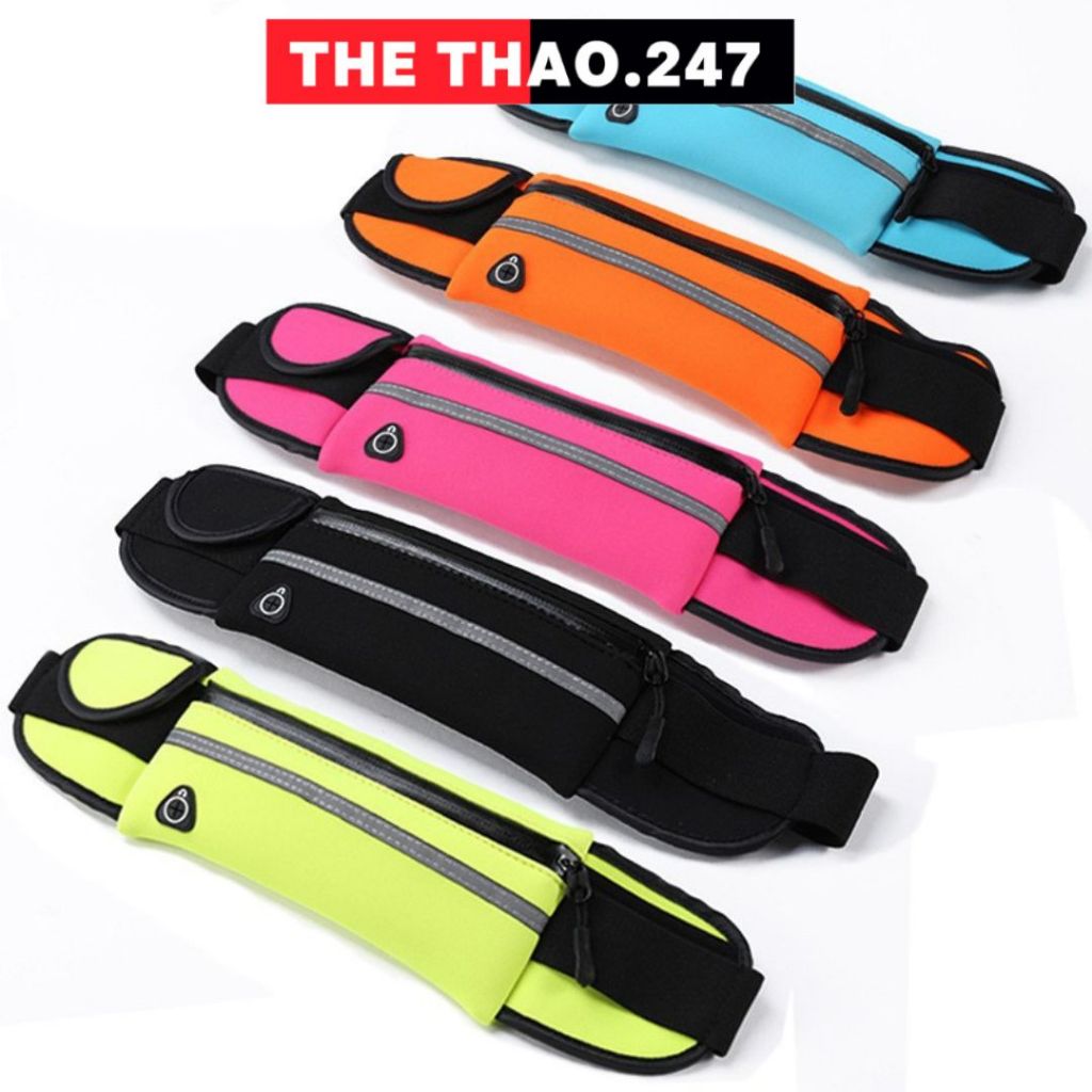 Túi Thể Thao Chạy Bộ Phản Quang Cho Nam Nữ Có Lỗ Luồn Tai Nghe Đựng Chai Nước To 500ml - 55K