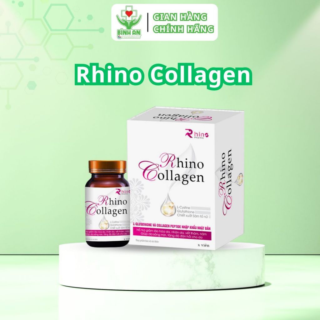 Rhino Collagen, hỗ trợ làm giảm nán, sạn da, nhăn da - NT Bình An