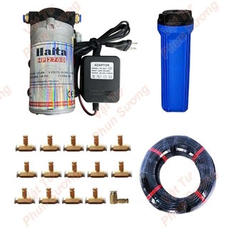 bộ hệ thống phun sương làm mát Haita HP2700 5 béc làm mát nhà , quán cafe, quán vỉa hè, quán ăn, tưới hoa lan,