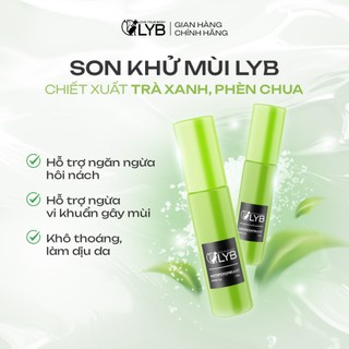 Khử mùi hôi nách, Son khử hôi nách LYB hương trà xanh, giảm thâm nách, Lăn ngăn tiết mồ hôi, dưỡng trắng nách 10ml