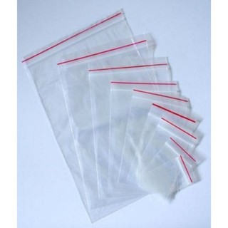 K973S80R 100gr túi zip viền đỏ loại dày dẹp nhiều size