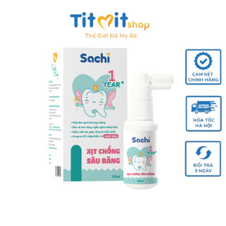 Xịt Chống Sâu Răng Cho Bé SACHI Ngăn Ngừa Mảng Bám Giảm Hôi Miệng, Mang Lại Hơi Thở Thơm Mát Chai 30ml