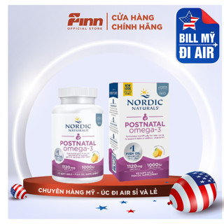 [BILL MỸ AIR] Viên uống bổ sung Omega 3 cho phụ nữ sau sinh Nordic Naturals Postnatal Omega-3 1120mg + 1000 IU D3