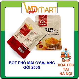 Bột phô mai O'sajang loại ngon màu vàng đậm vị thơm ngọt gói 250g