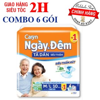 Combo 6 gói Tã dán người già Caryn/ Kazan Safeguard M10, L/XL10