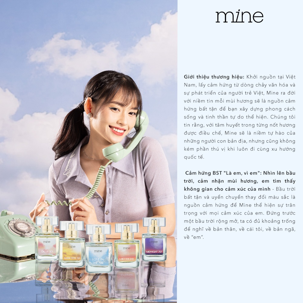 Nước hoa mine Love In The Air Lá xanh tươi mát 30ml | BigBuy360 - bigbuy360.vn