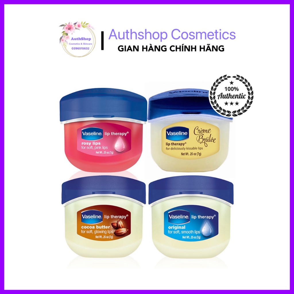 (MẪU MỚI) SÁP DƯỠNG MÔI Vaseline Lip Therapy Mỹ 7G